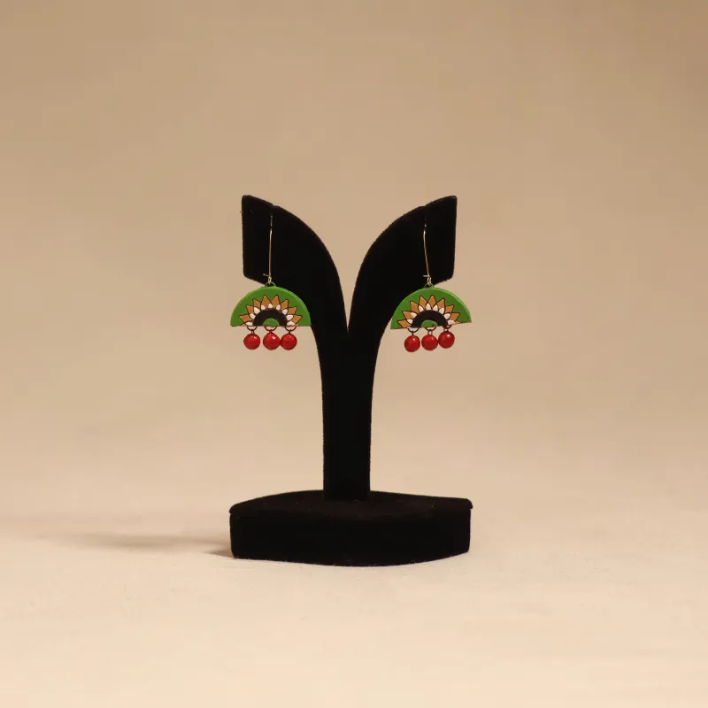 Bishnupur Handpainted Terracotta Earrings 168 made by Itokri
