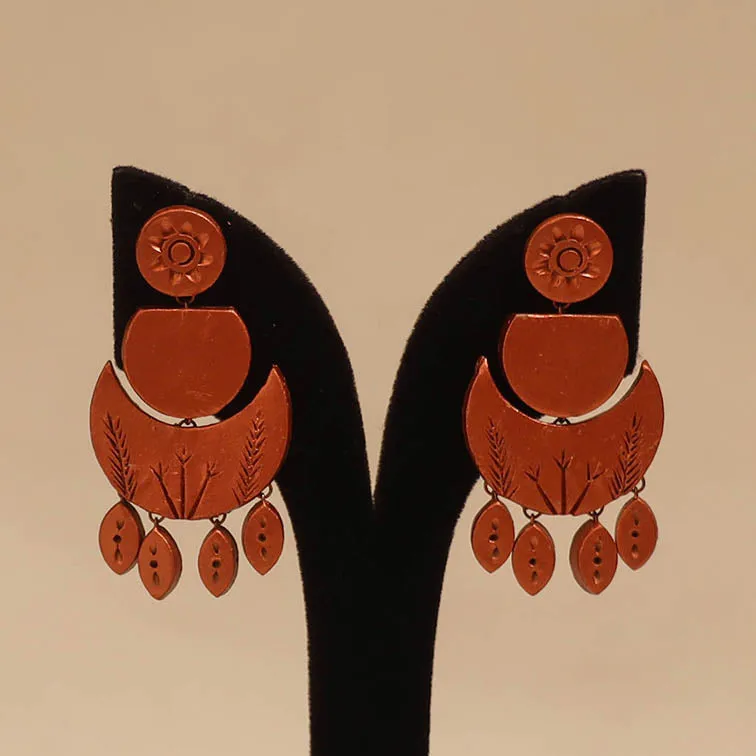 Red - Bishnupur Handpainted Terracotta Earrings 137 sold by Itokri product image thumbnail 2