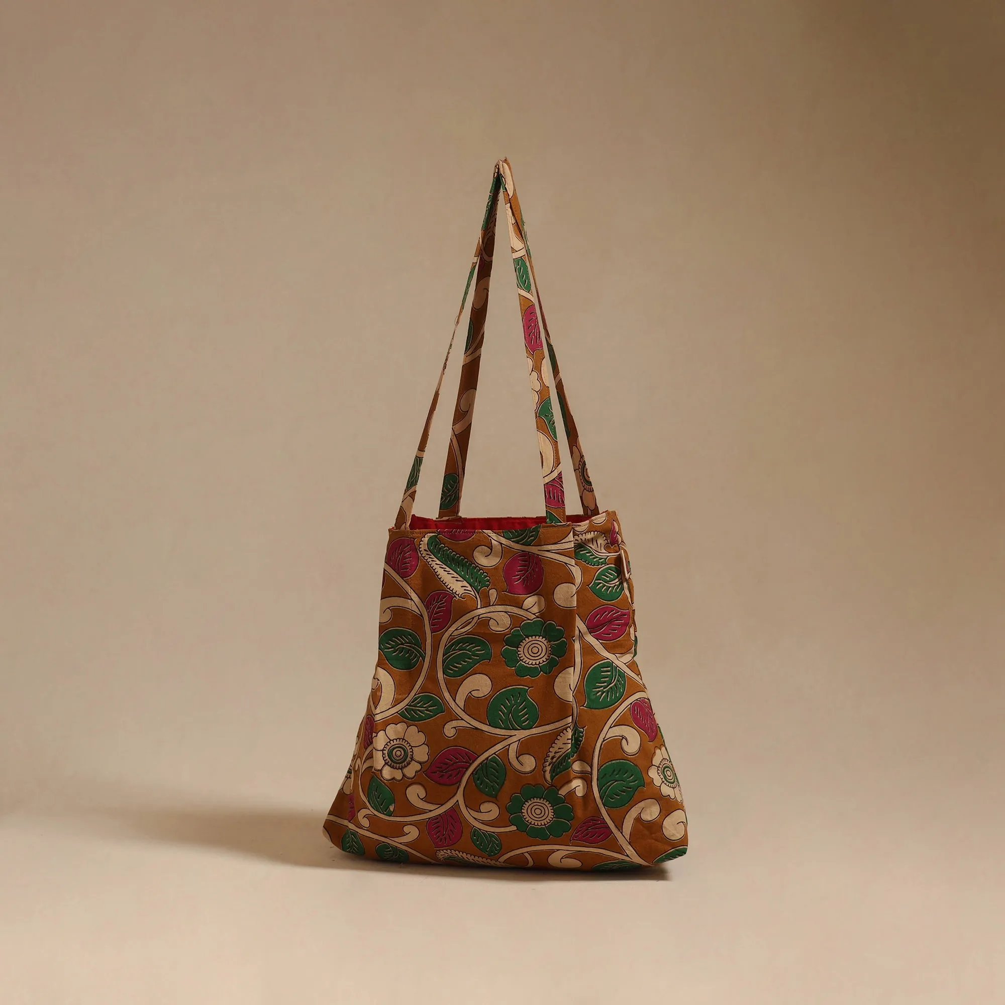 Brown - Handcrafted Fabric Jhola Bag 40 sold by Itokri product image thumbnail 2