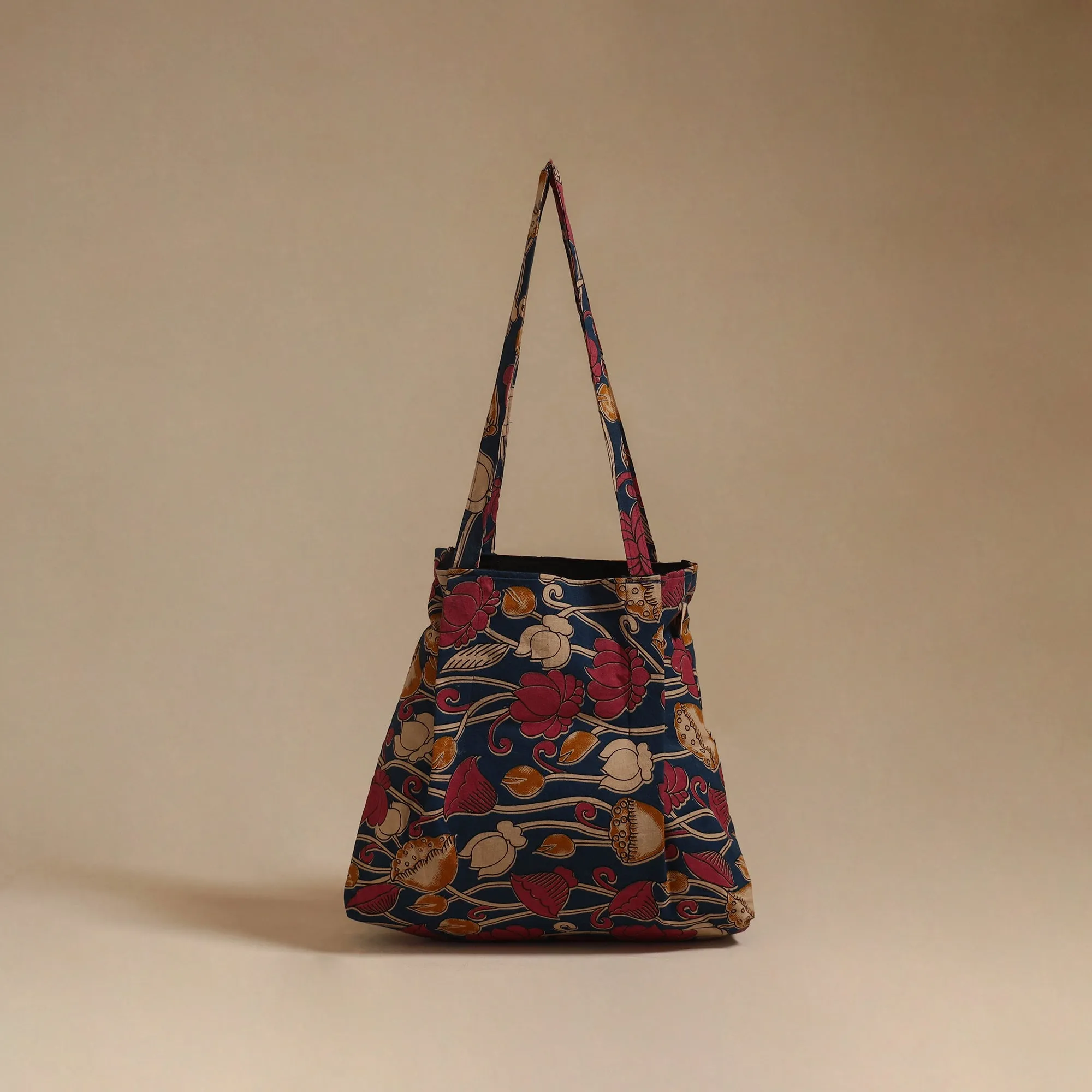 Black - Handcrafted Fabric Jhola Bag 32 sold by Itokri