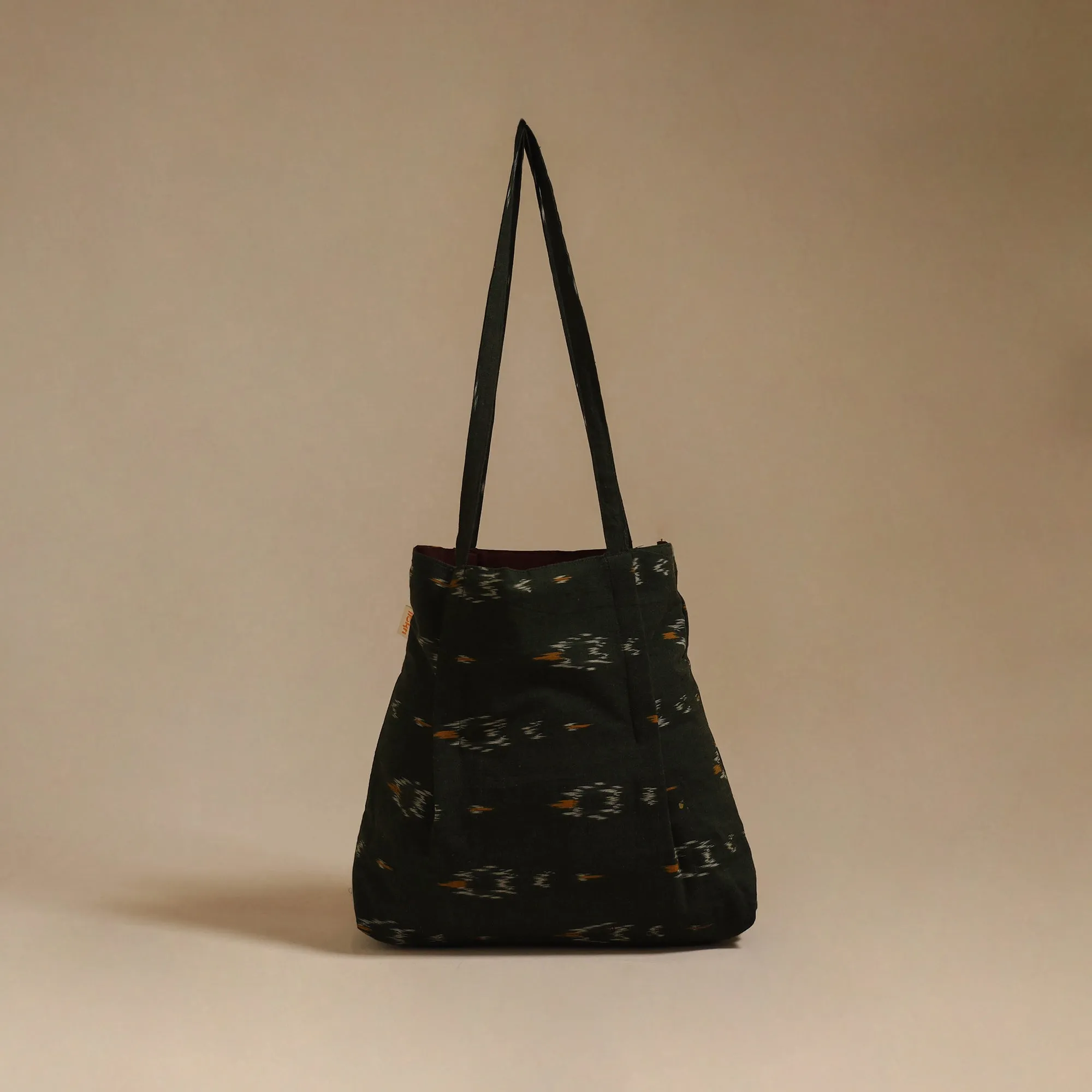 Green - Handcrafted Fabric Jhola Bag 27 sold by Itokri