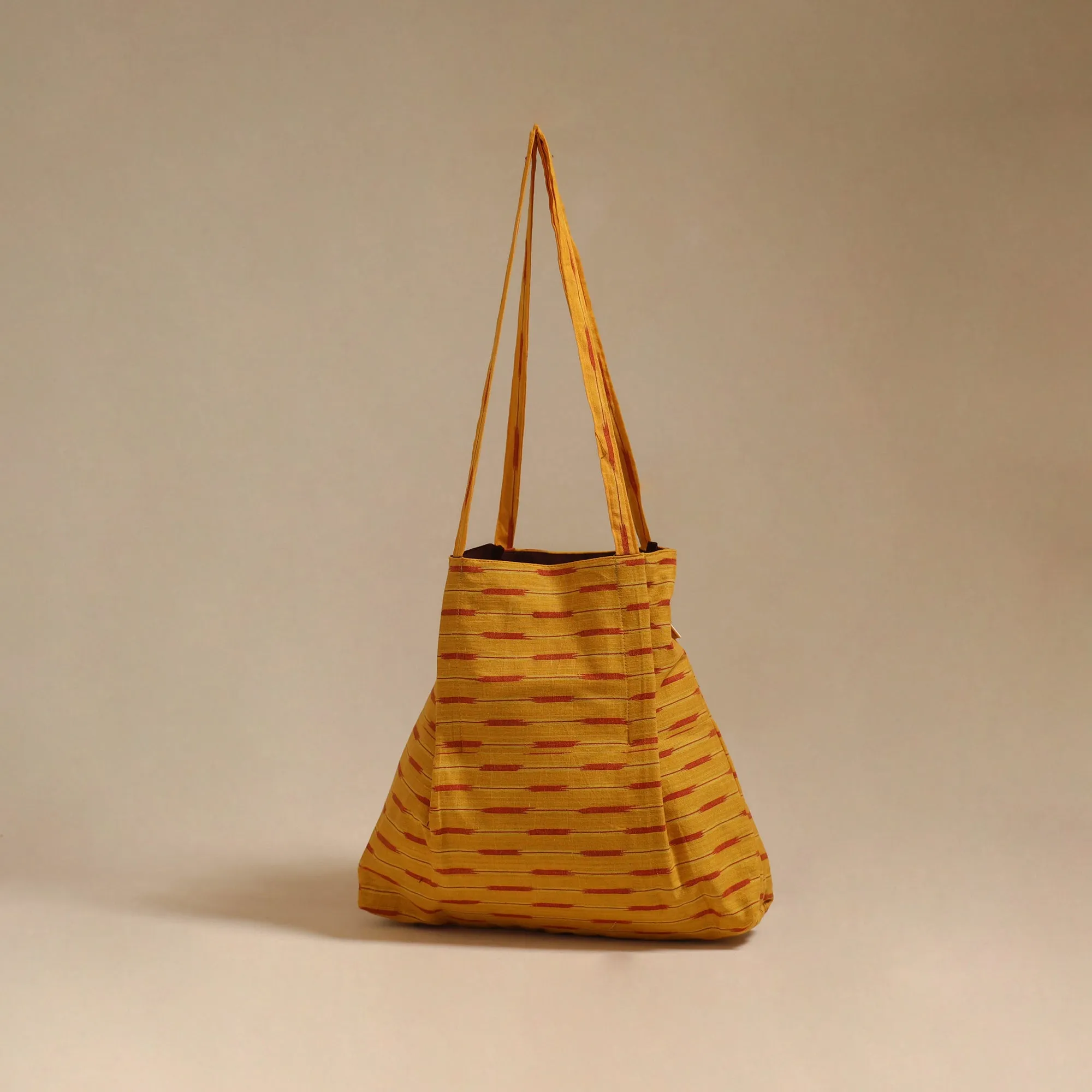 Yellow - Handcrafted Fabric Jhola Bag 24 sold by Itokri product image thumbnail 2