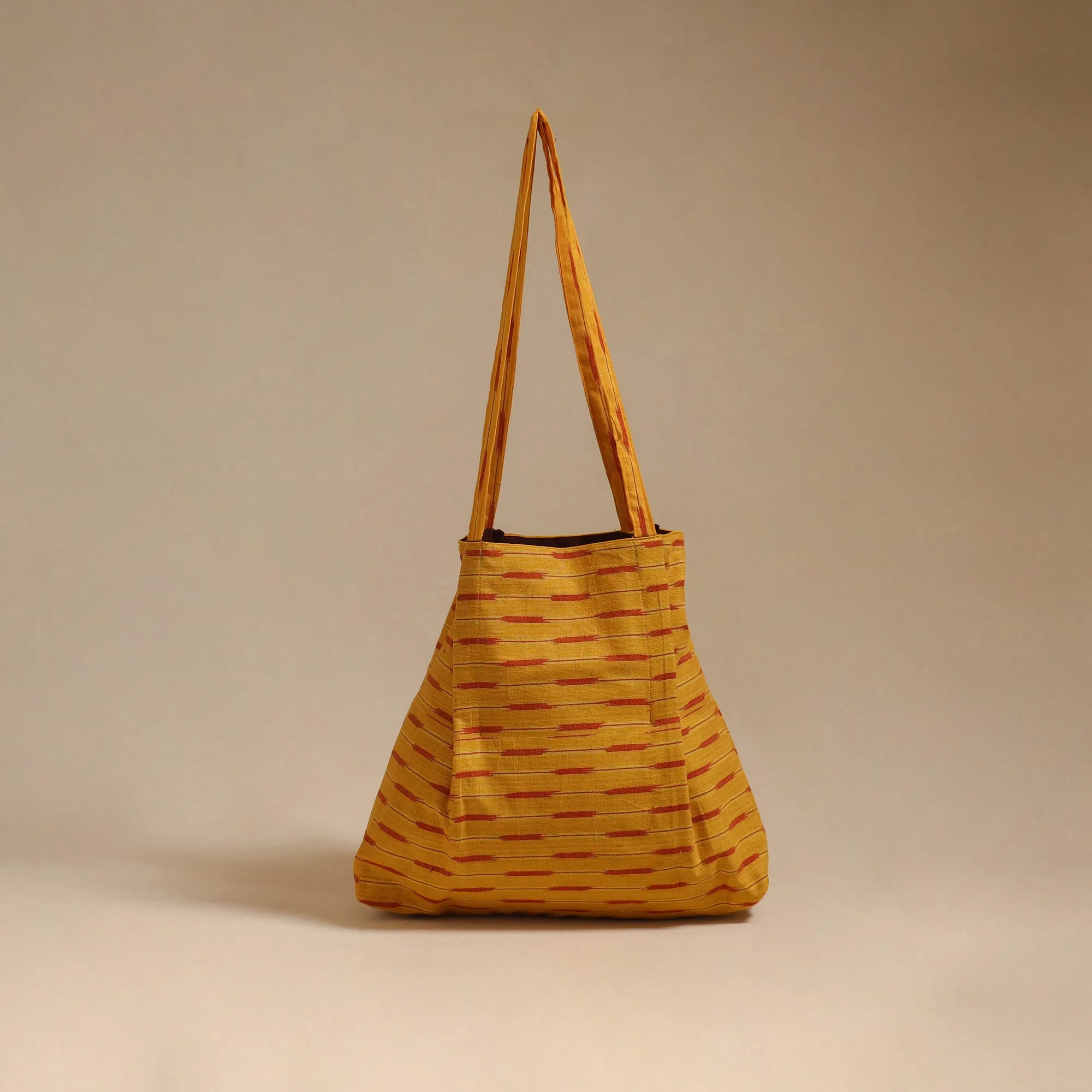 Yellow - Handcrafted Fabric Jhola Bag 24 sold by Itokri
