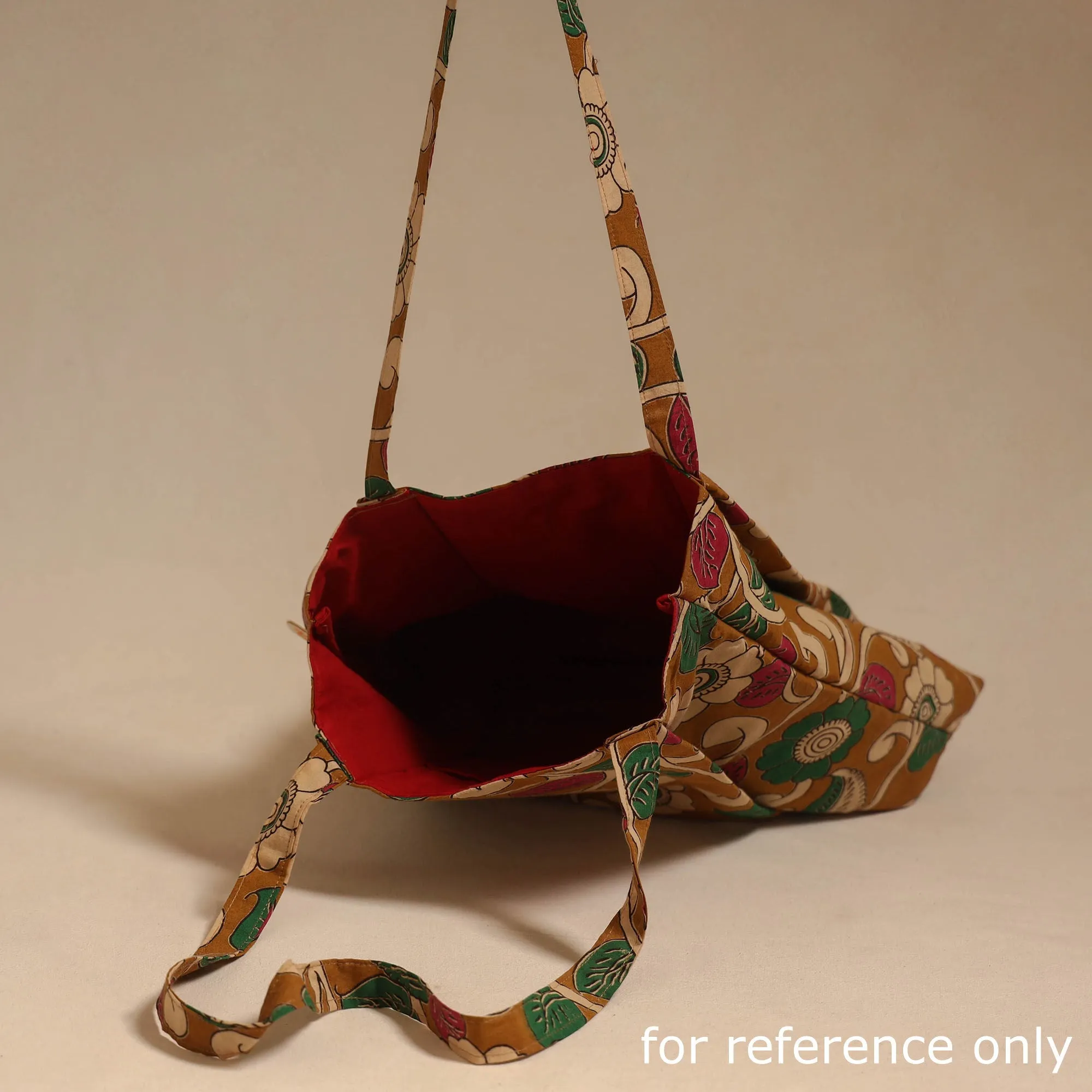 Maroon - Handcrafted Fabric Jhola Bag 13 sold by Itokri product image thumbnail 3