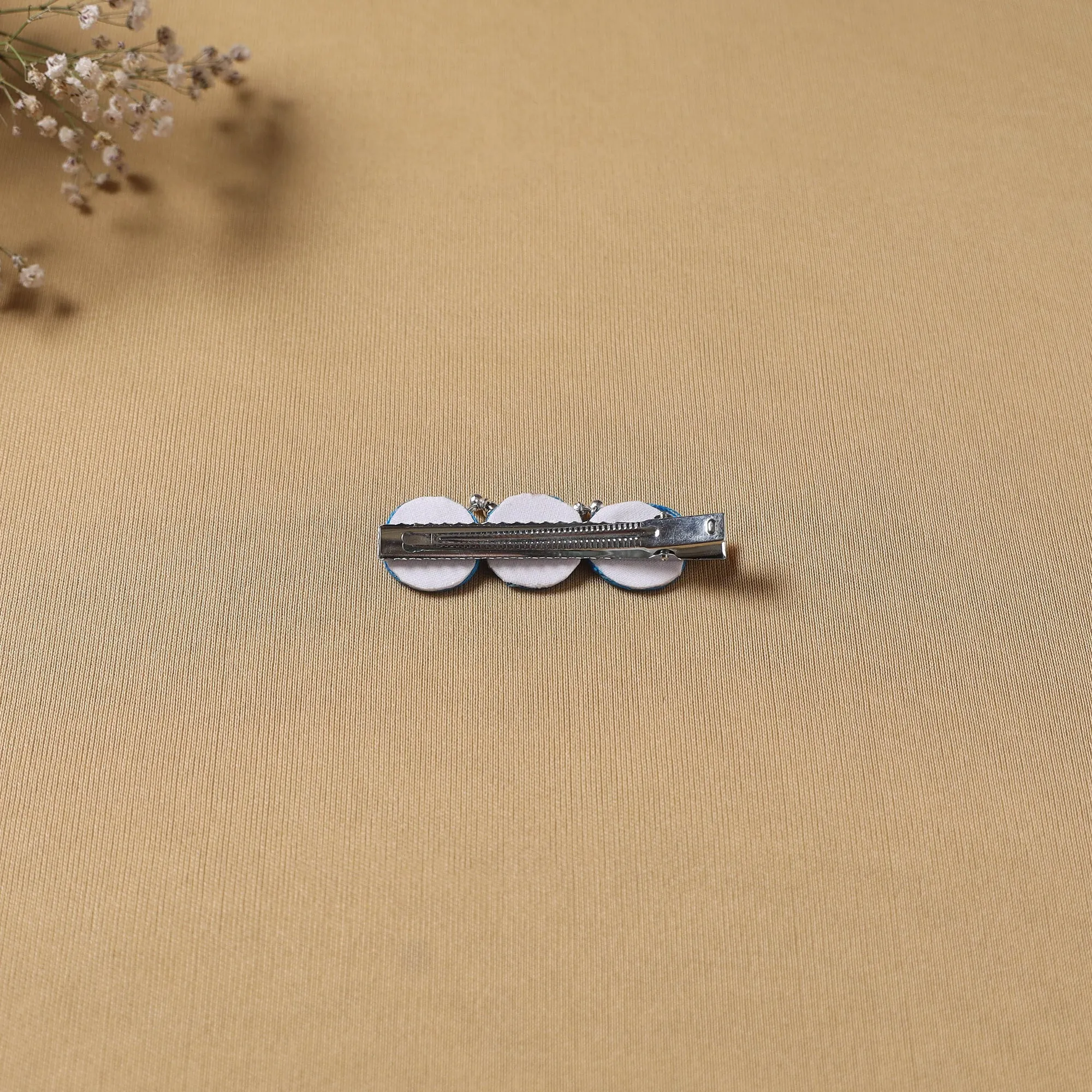 Blue - Handmade Thread Mirror Work Hair Clip 10 sold by Itokri product image thumbnail 3