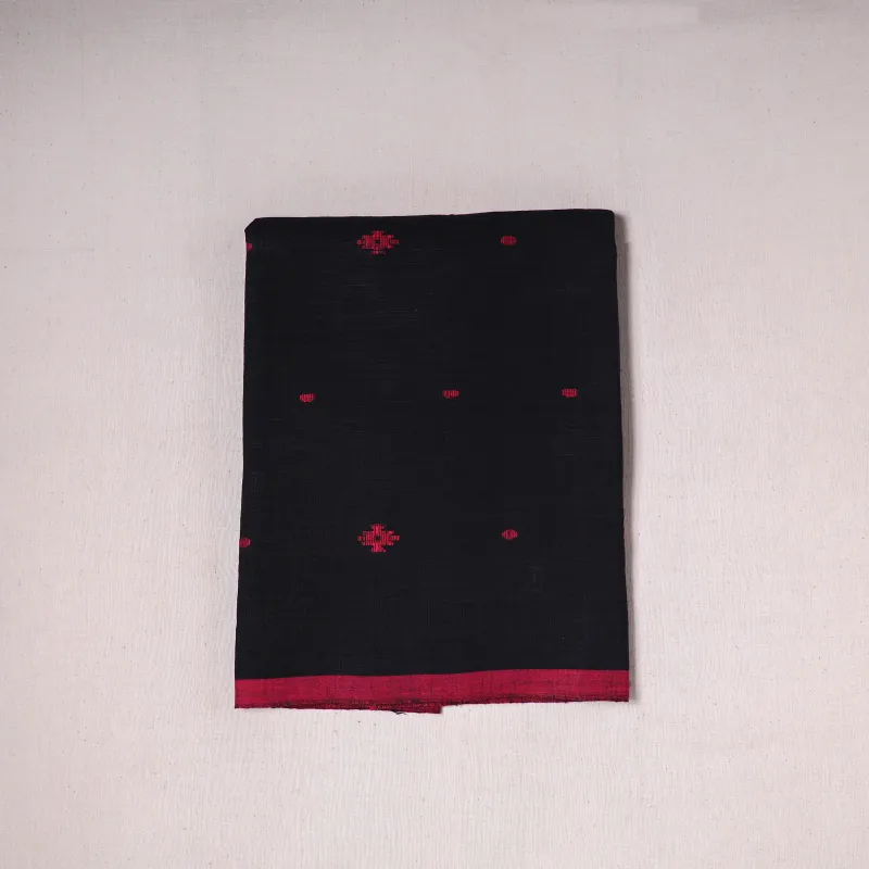 Black - Prewashed Cotton Jacquard Precut Fabric 25 made by Itokri
