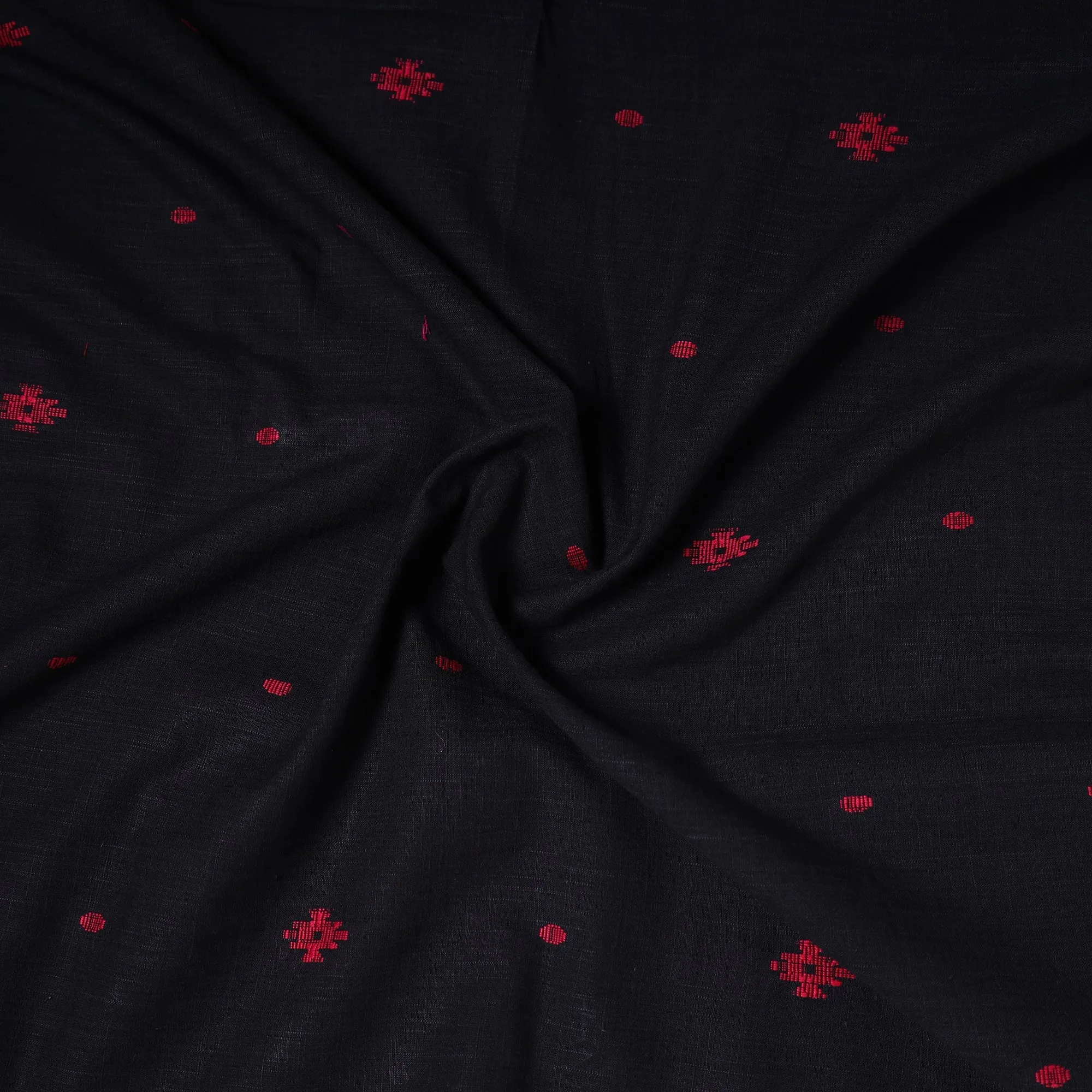 Black - Prewashed Cotton Jacquard Precut Fabric 25 sold by Itokri product image thumbnail 2