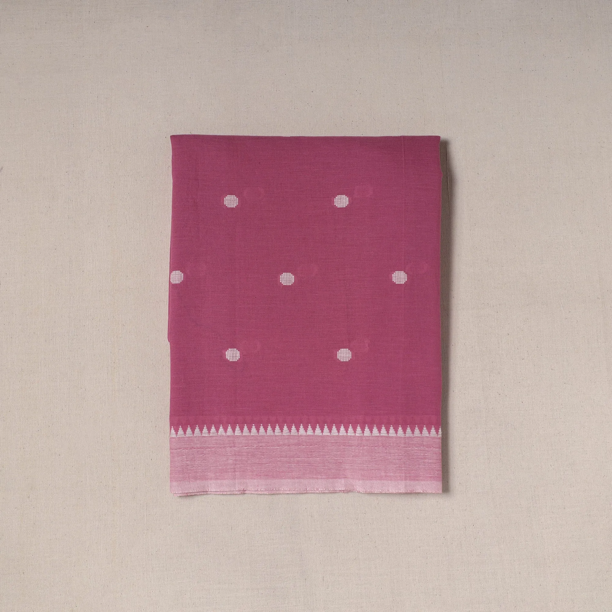 Pink - Prewashed Cotton Jacquard Precut Fabric (2.6 meter) 135 sold by Itokri