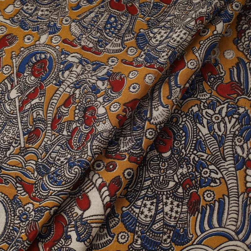 Printed Cotton Kalamkari Fabric 19 sold by Itokri