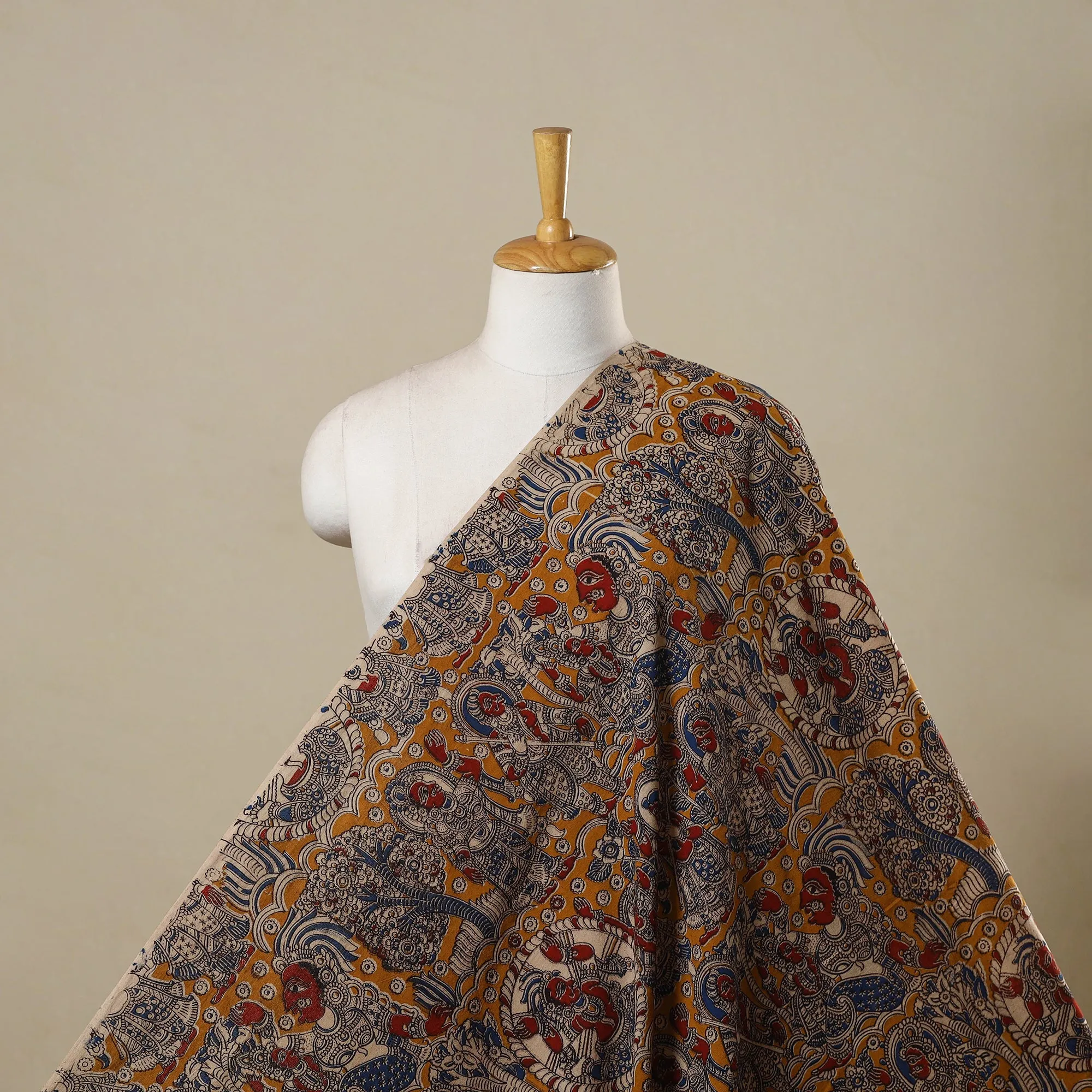 Multicolor - Printed Cotton Kalamkari Fabric 19 sold by Itokri product image thumbnail 2