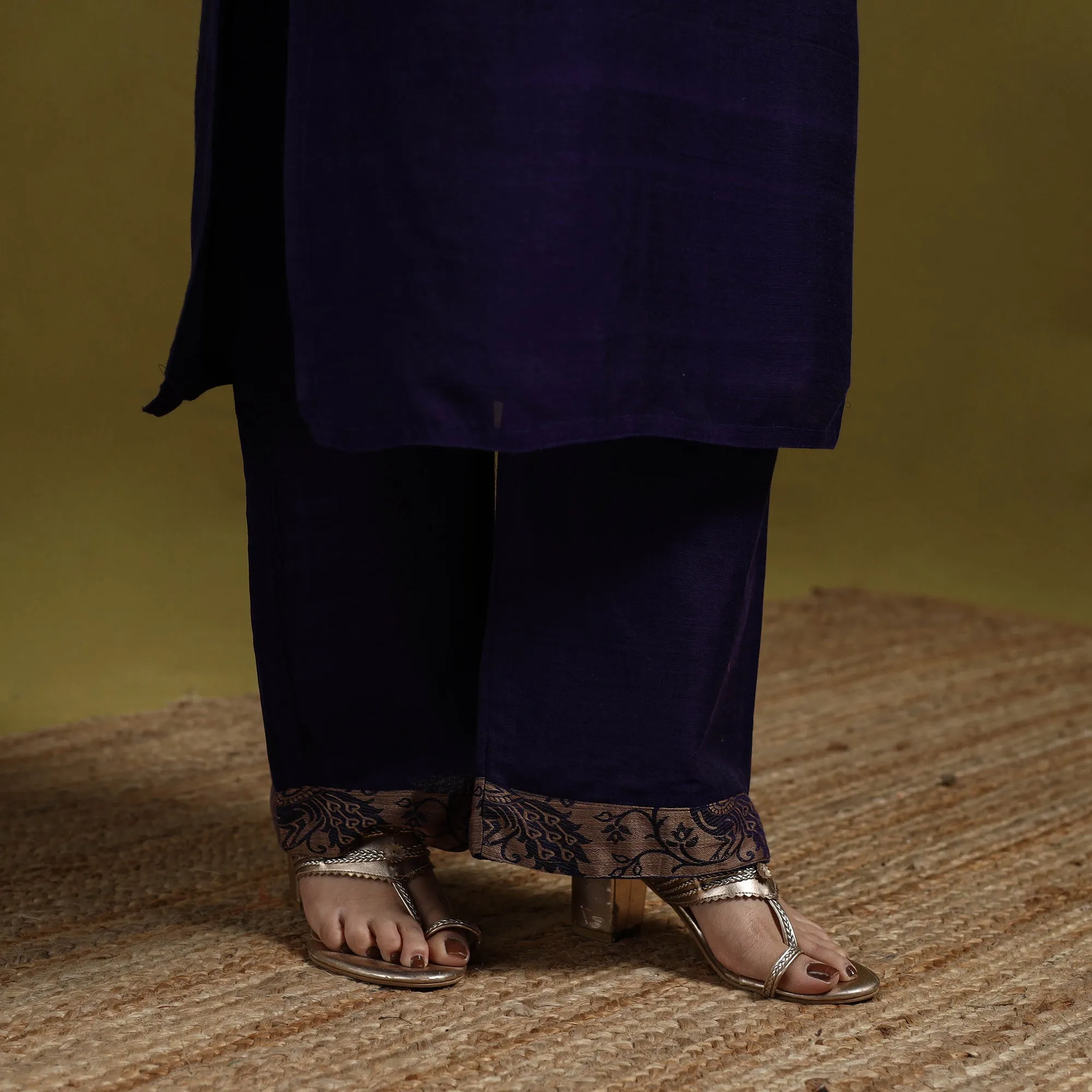 Purple - Dharwad Cotton Suit Set with Dupatta for women 04 sold by Itokri product image thumbnail 5