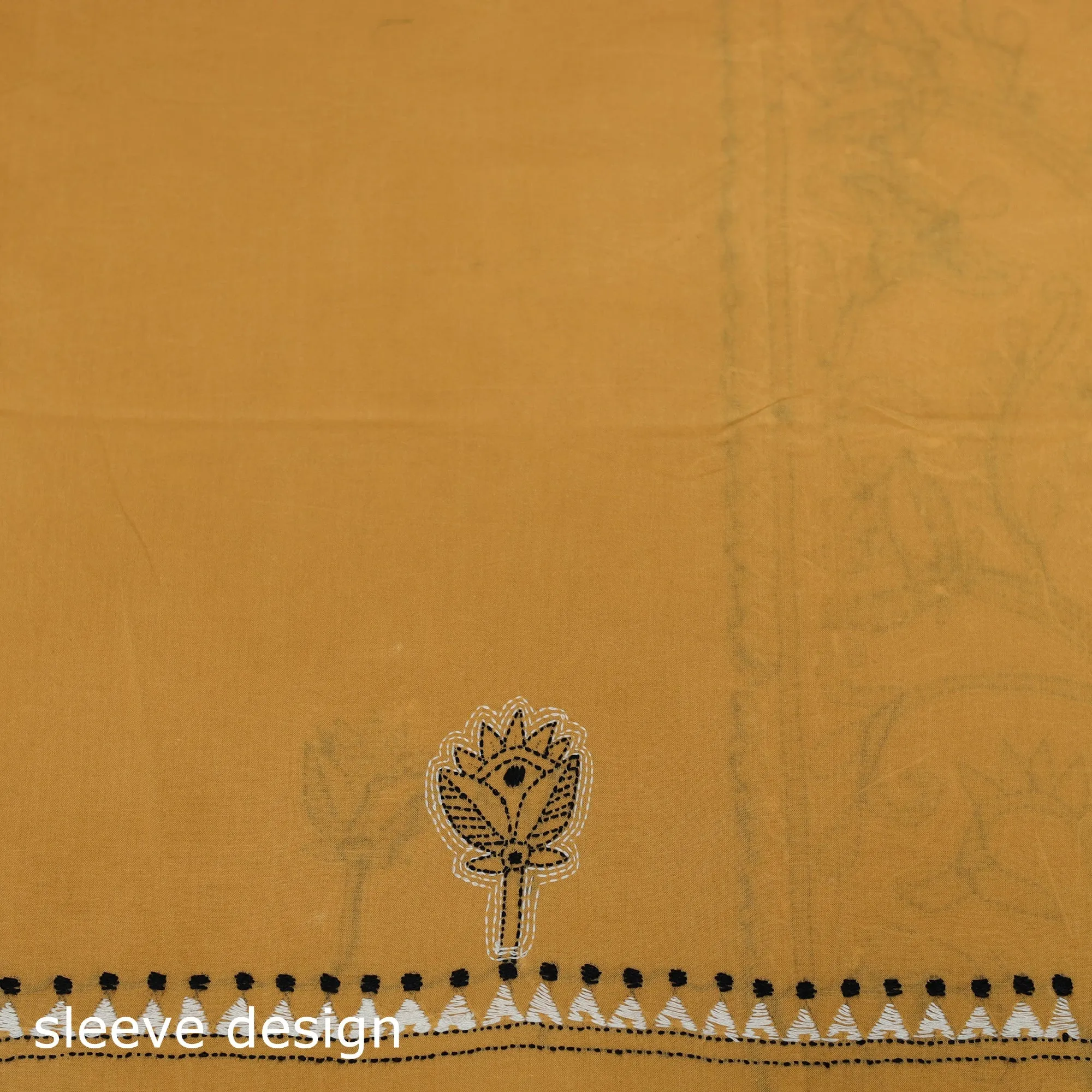 Bengal Kantha Hand Embroidered Unstitched Kurta Material (2.8M) 18 sold by Itokri product image thumbnail 4