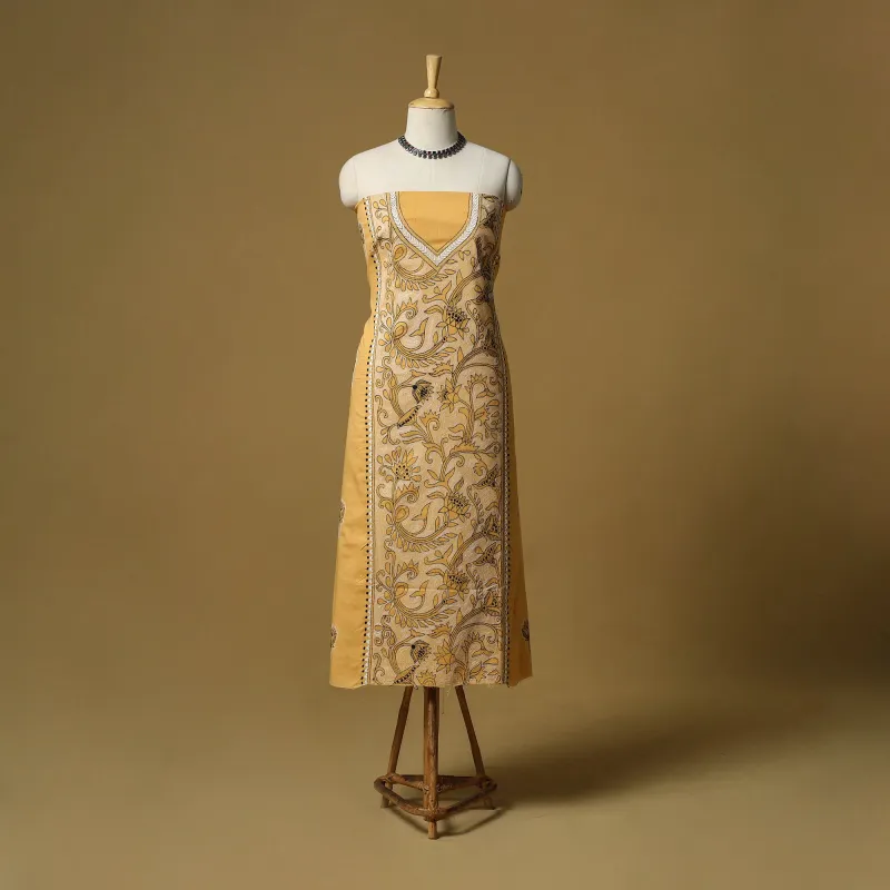 Bengal Kantha Hand Embroidered Unstitched Kurta Material (2.8M) 18 sold by Itokri