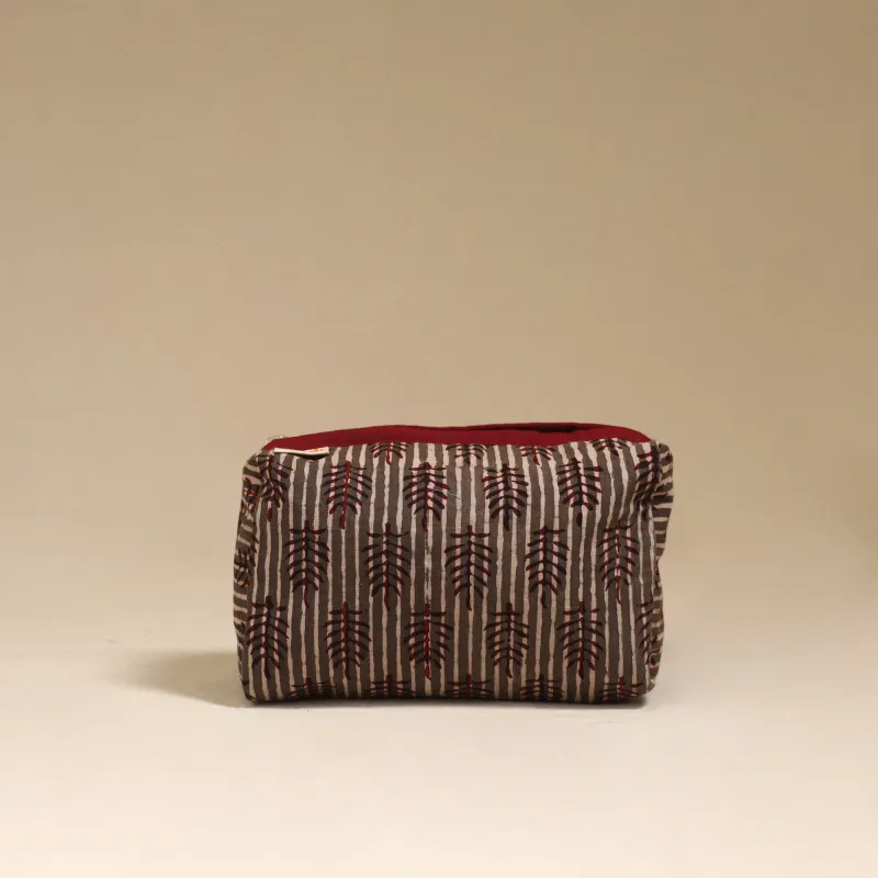Brown - Handcrafted Fabric Toiletry Bag 02 sold by Itokri