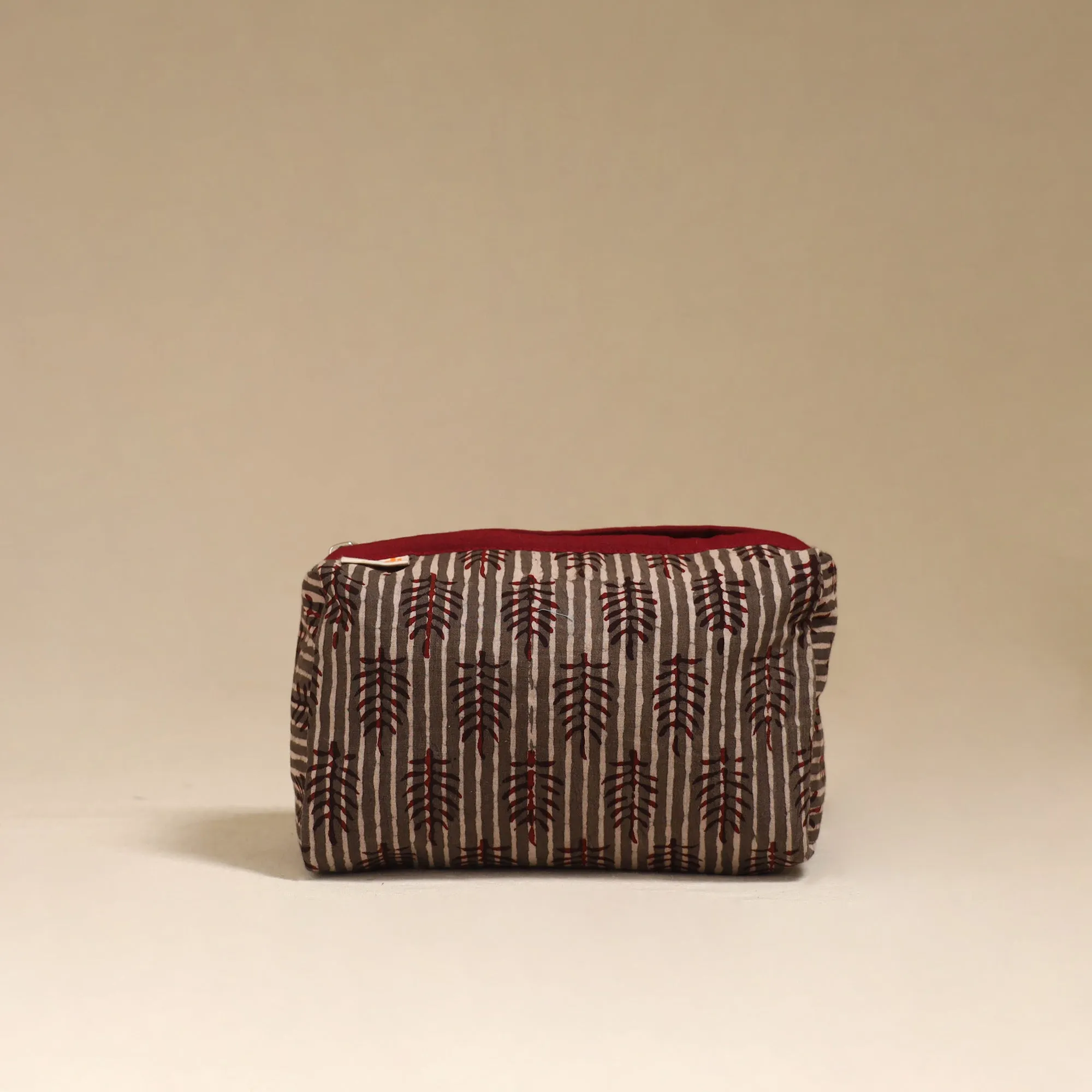 Brown - Handcrafted Fabric Toiletry Bag 02 sold by Itokri