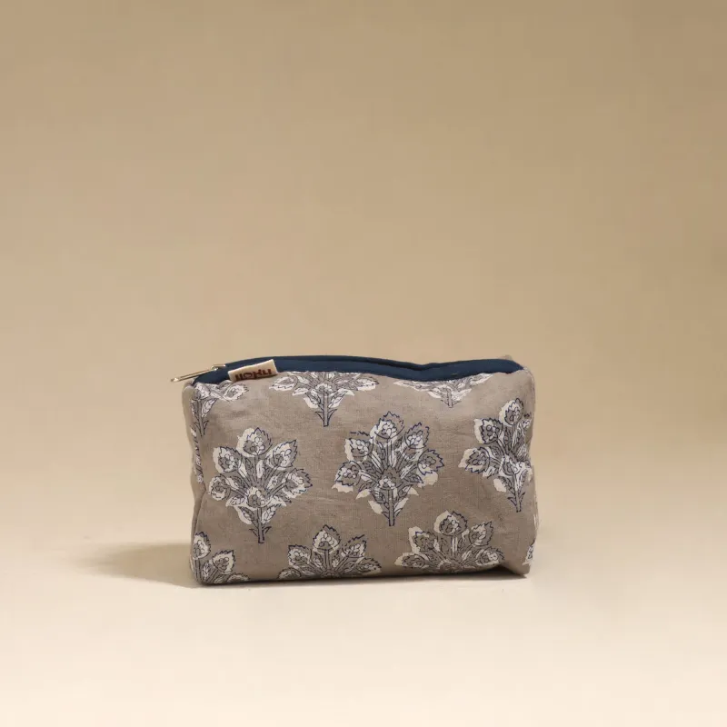 Brown - Handcrafted Fabric Toiletry Bag 24 sold by Itokri