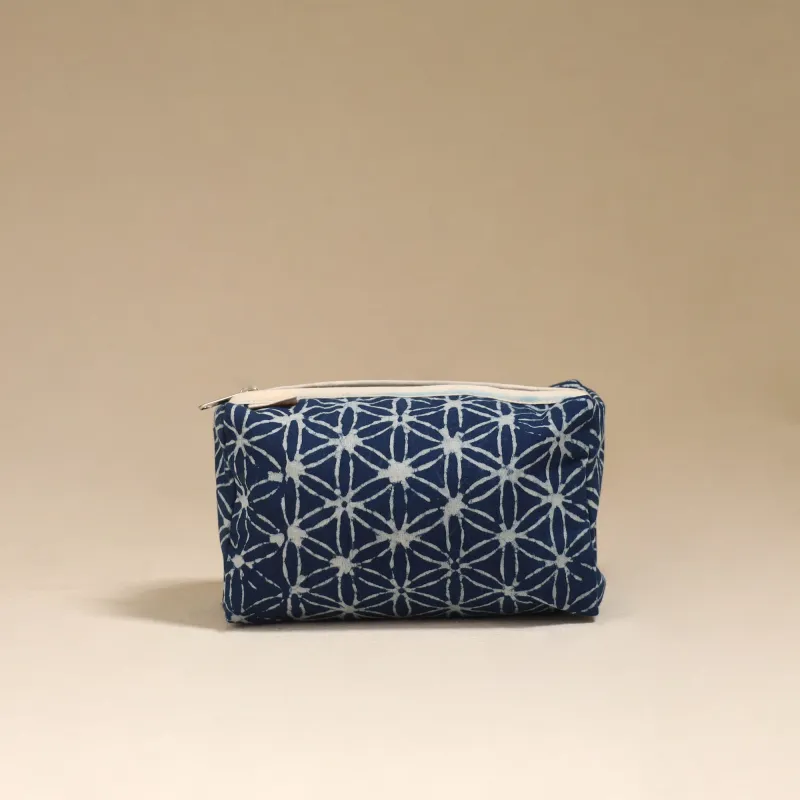 Blue - Handcrafted Fabric Toiletry Bag 04 made by Itokri