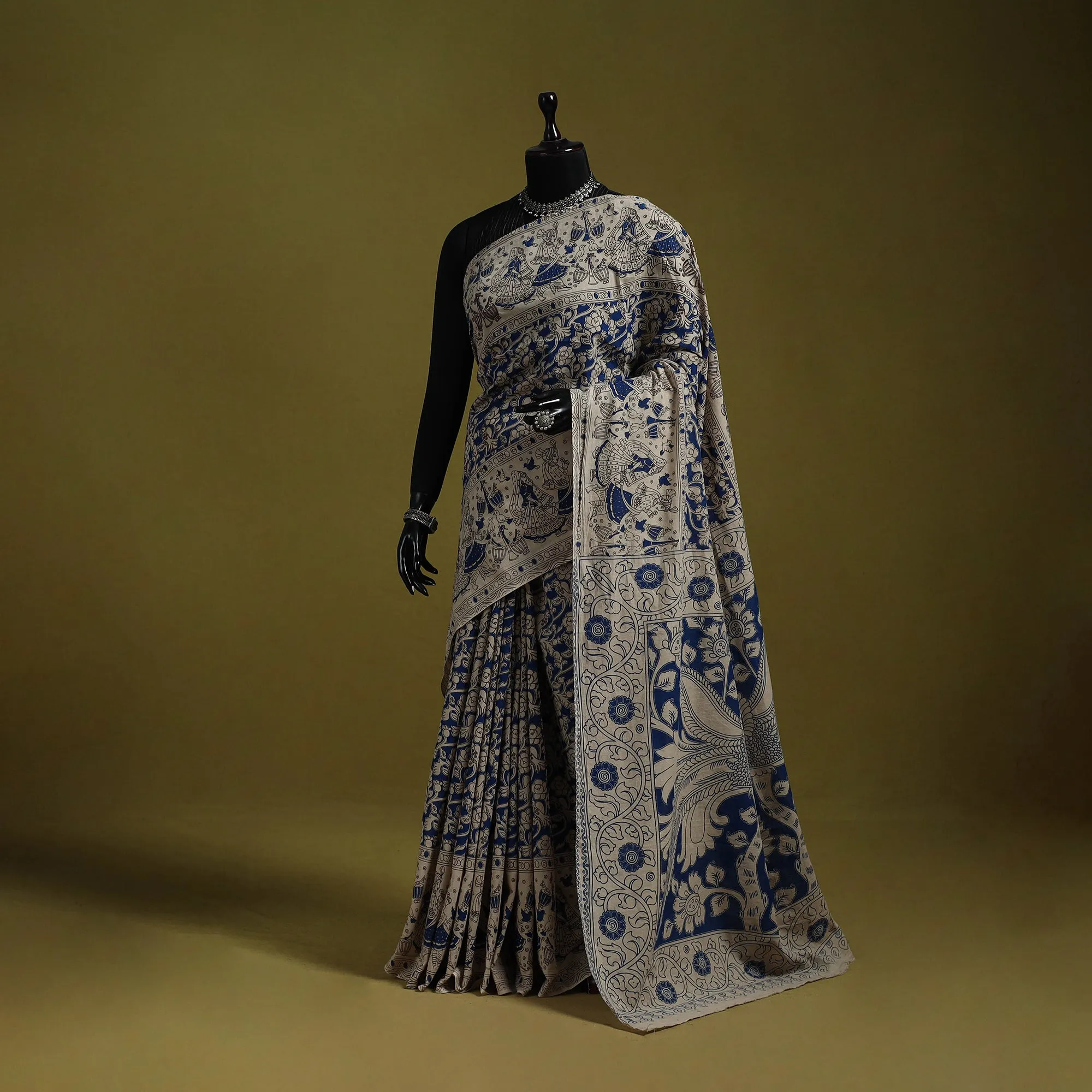 Printed Cotton Nellore Kalamkari Saree 44 sold by Itokri