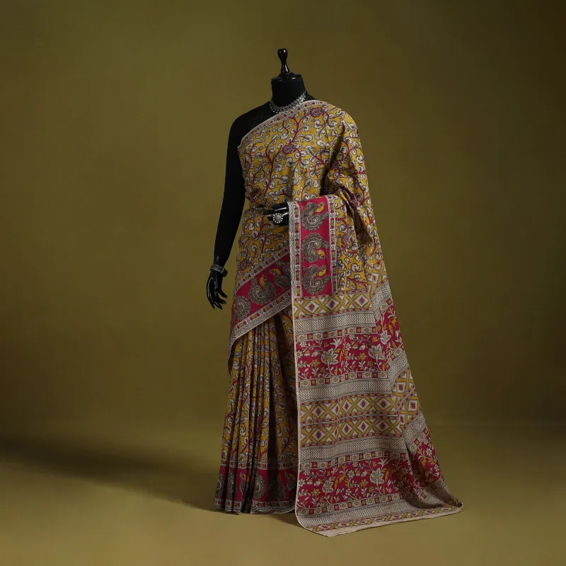 Printed Cotton Nellore Kalamkari Saree 43 sold by Itokri