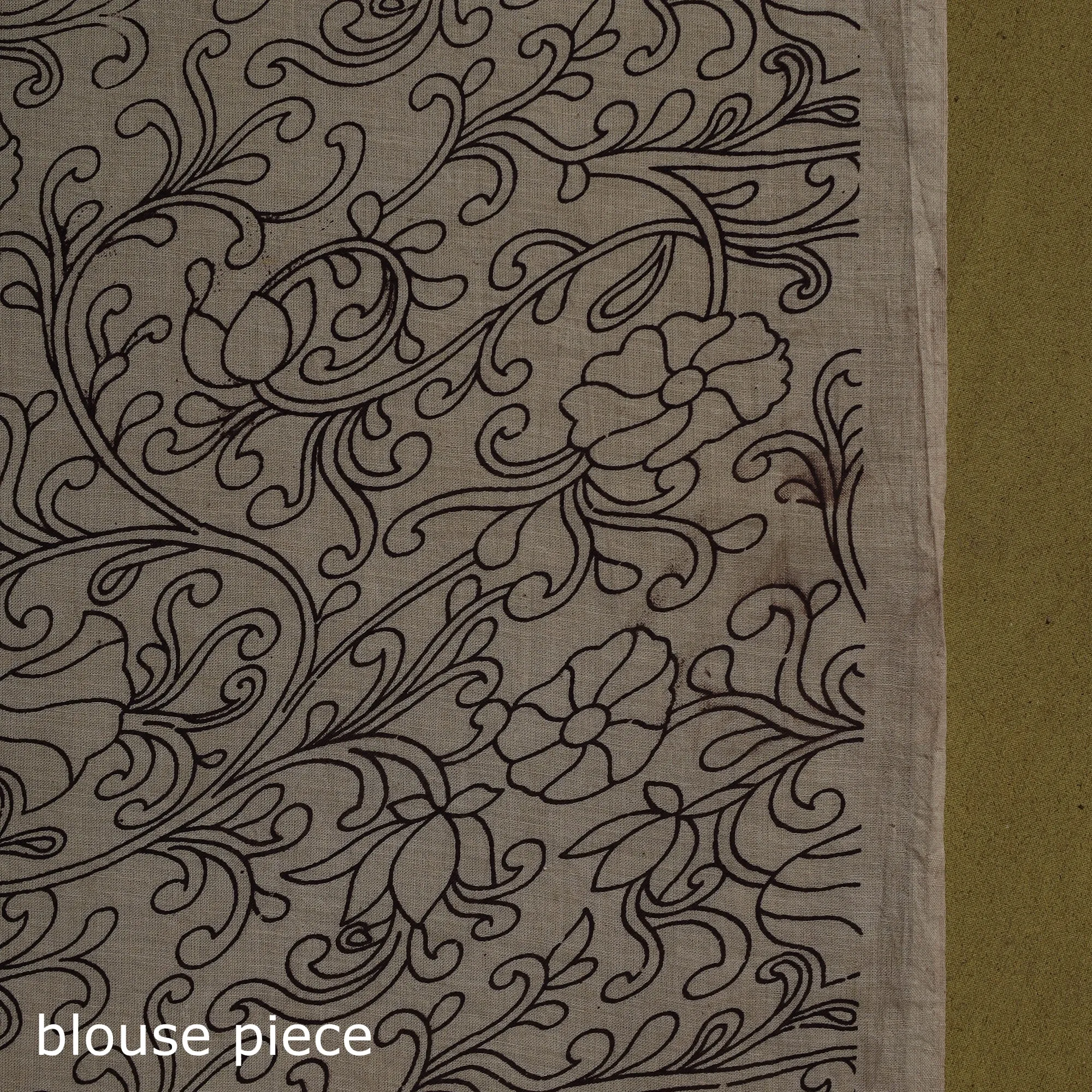 Printed Cotton Nellore Kalamkari Saree 43 sold by Itokri product image thumbnail 5