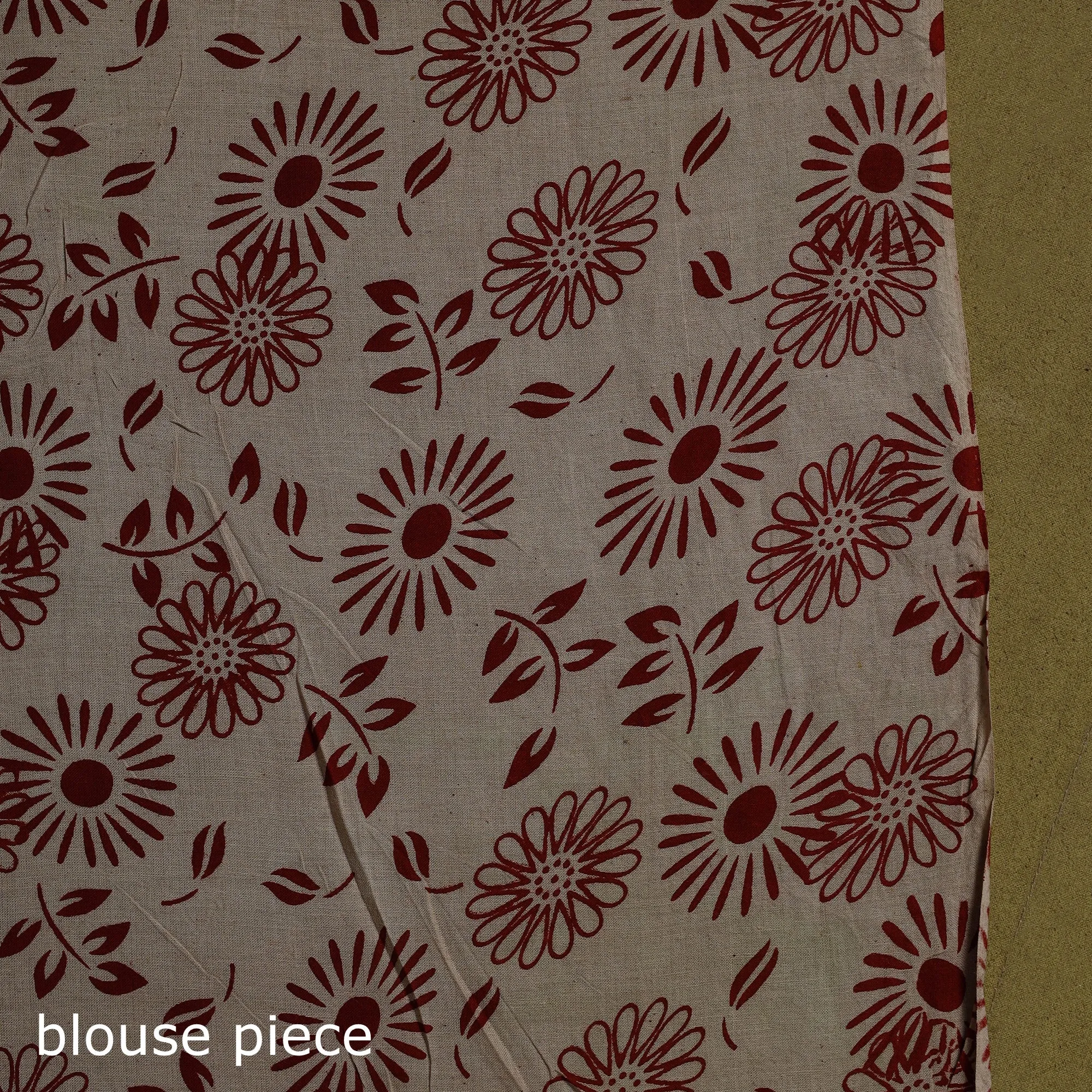 Red - Printed Cotton Nellore Kalamkari Saree 36 sold by Itokri product image thumbnail 5