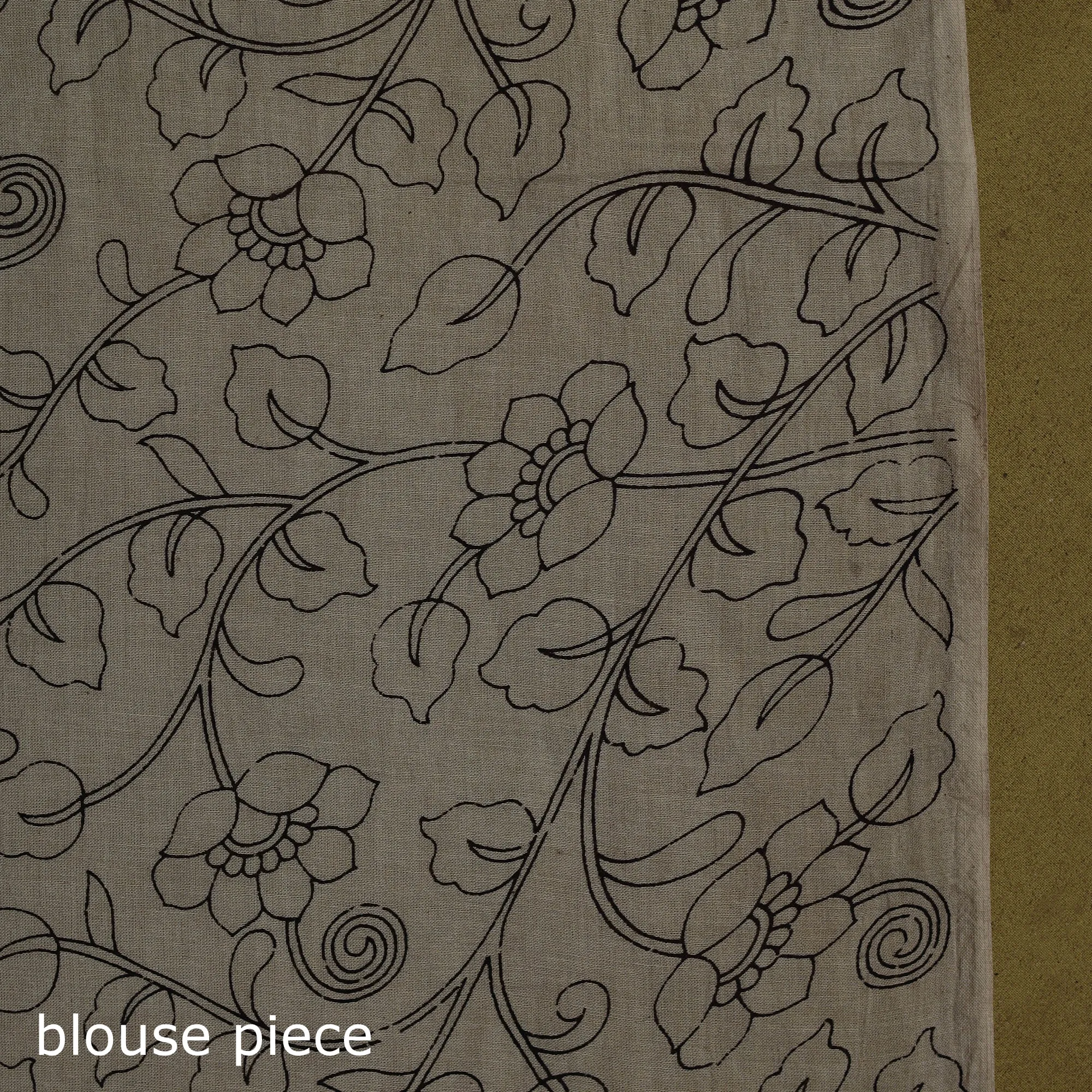 Black - Printed Cotton Nellore Kalamkari Saree 32 sold by Itokri product image thumbnail 5