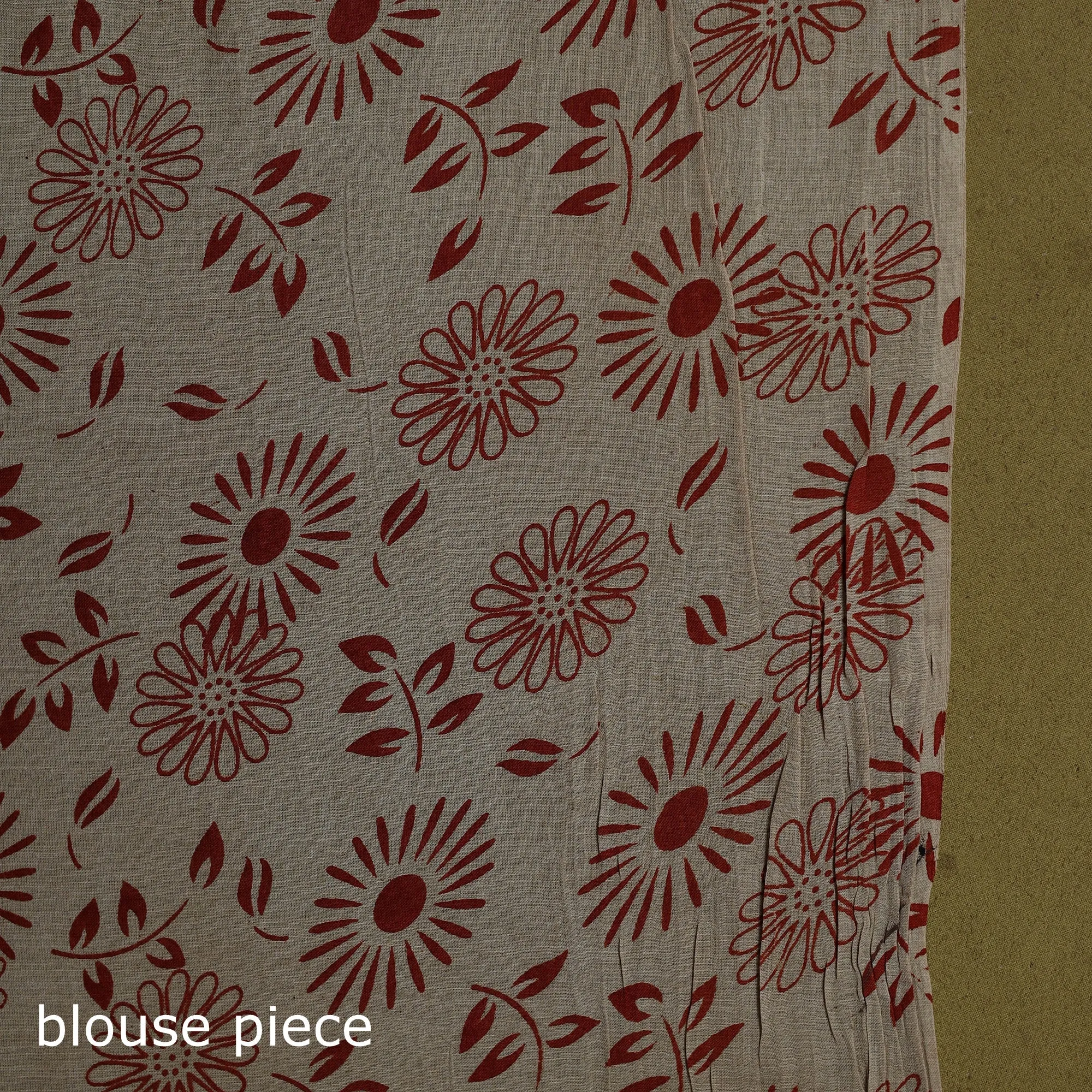 Yellow - Printed Cotton Nellore Kalamkari Saree 06 sold by Itokri product image thumbnail 5