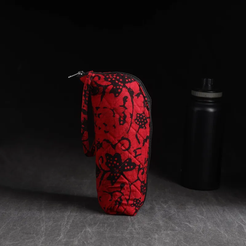 Red - Handmade 1L Water Bottle Cover 48 made by Itokri