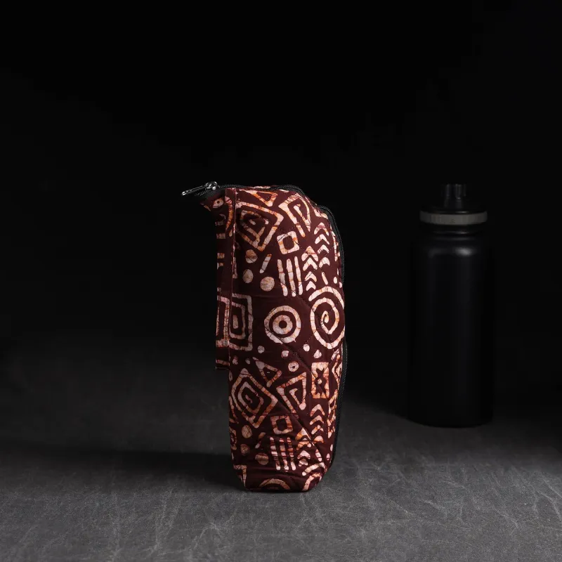 Maroon - Handmade 1L Water Bottle Cover 34 sold by Itokri