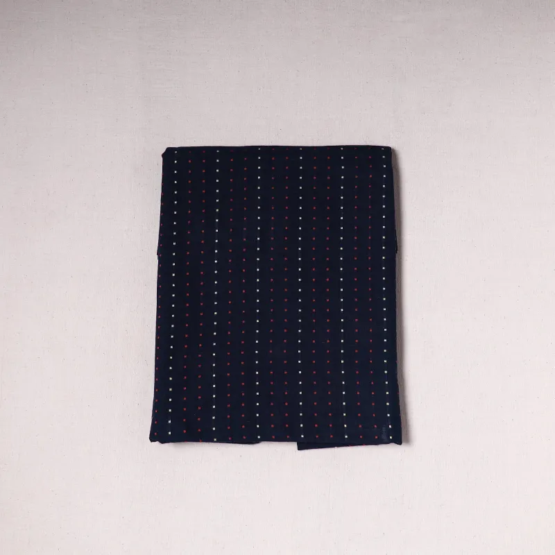 Blue - Prewashed Cotton Jacquard Precut Fabric (2 meter) 116 made by Itokri