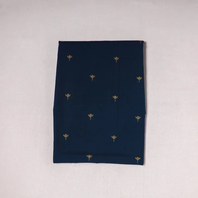 Blue - Prewashed Cotton Jacquard Precut Fabric (2.5 meter) 49 made by Itokri