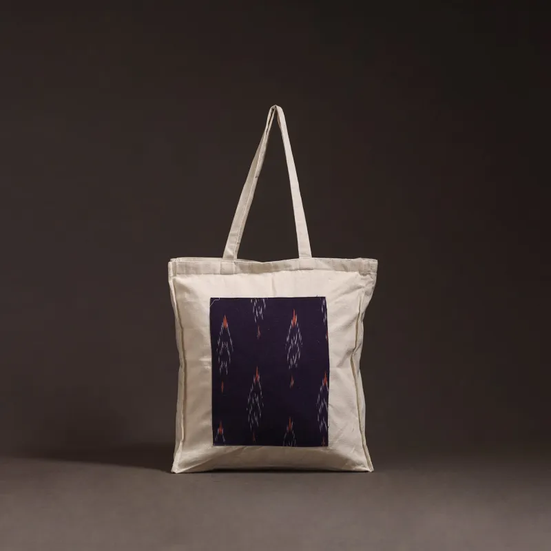 Purple - Handcrafted Ikat Patch Shoulder Bag 07 made by Itokri