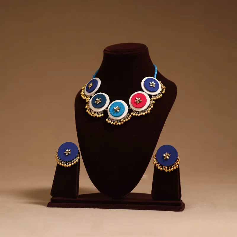 Multicolor - Fabart Ghungroo & Kundan Work Necklace Set 26 made by Itokri