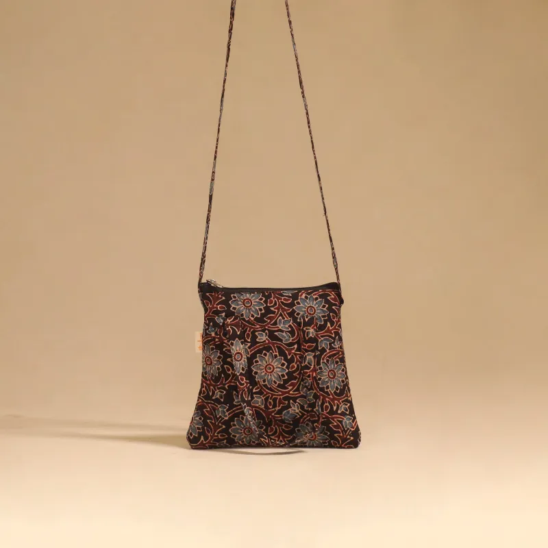 Black - Handcrafted Quilted Sling Bag 96 sold by Itokri