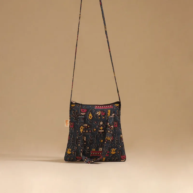 Blue - Handcrafted Quilted Sling Bag 67 sold by Itokri