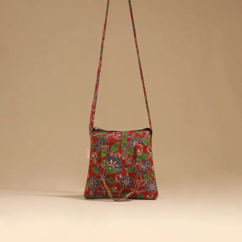 Red - Handcrafted Quilted Sling Bag 59 sold by Itokri
