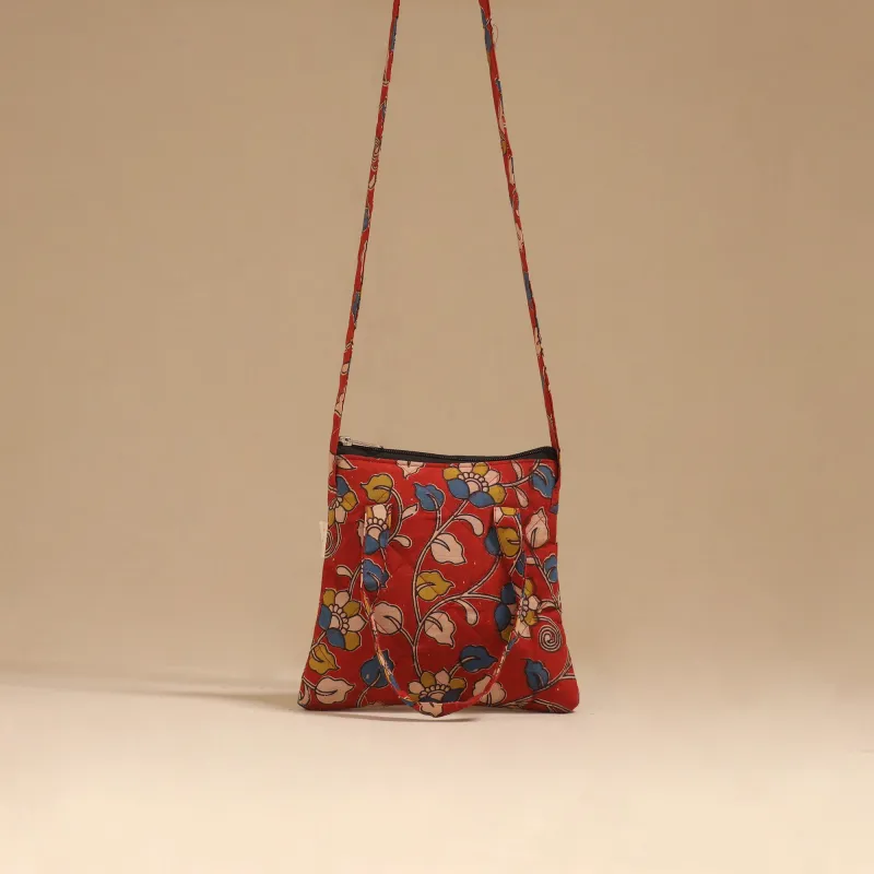 Red - Handcrafted Quilted Sling Bag 58 sold by Itokri