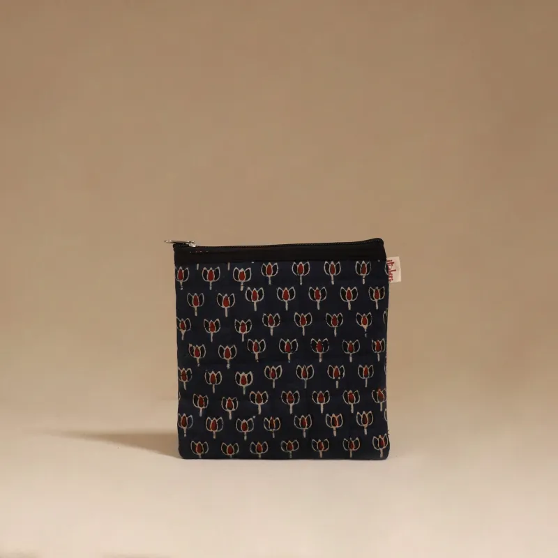 Blue - Handmade Quilted Utility Pouch 52 sold by Itokri