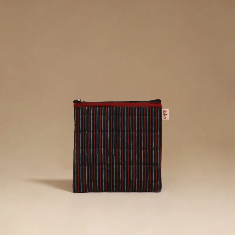Multicolor - Handmade Quilted Utility Pouch 49 made by Itokri