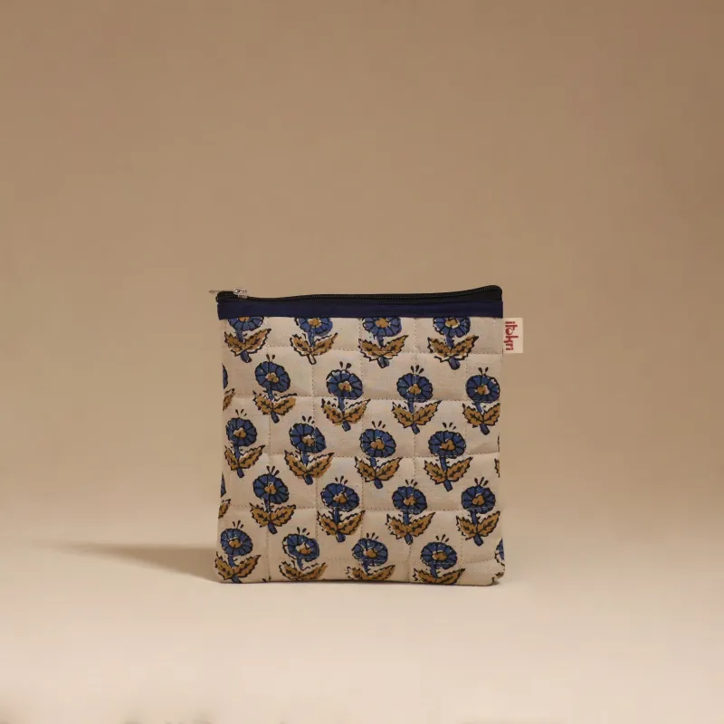 Beige - Handmade Quilted Utility Pouch 57 made by Itokri
