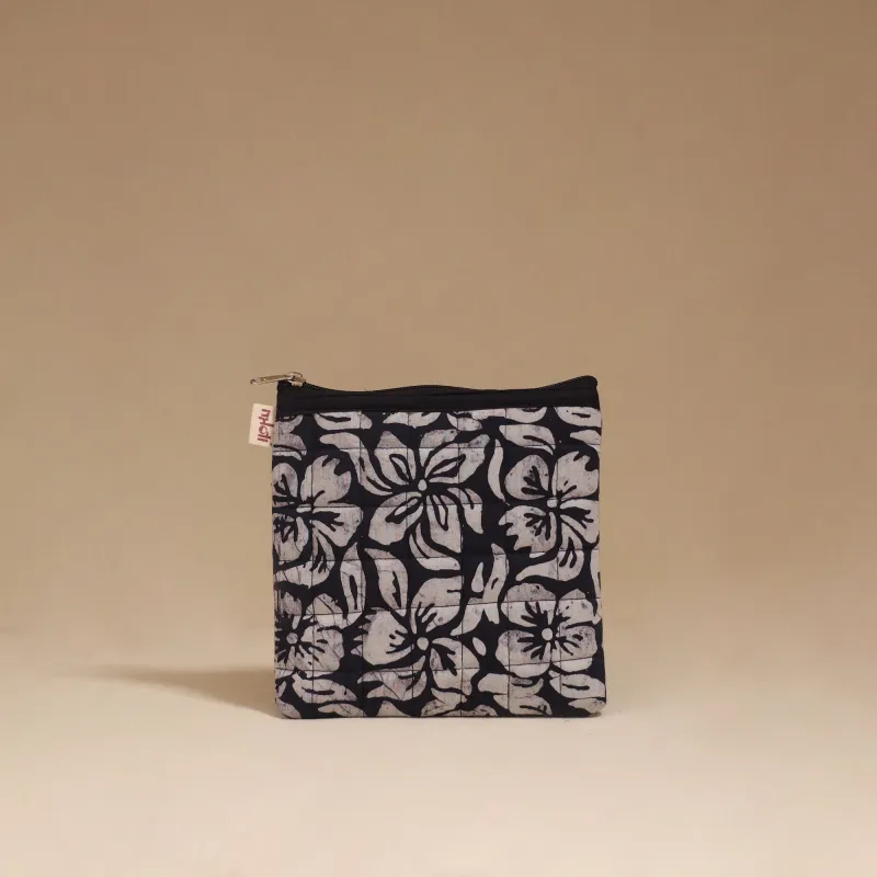 Black - Handmade Quilted Utility Pouch 44 sold by Itokri