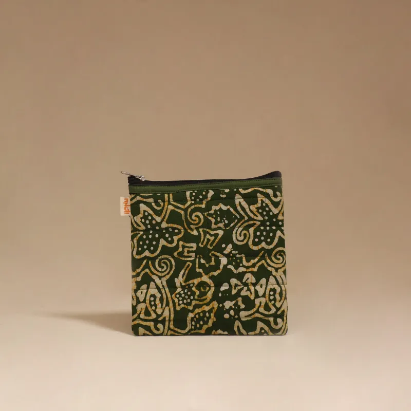 Green - Handmade Quilted Utility Pouch 43 sold by Itokri