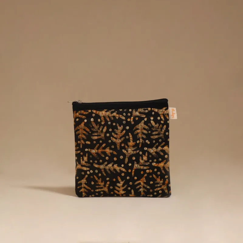 Black - Handmade Quilted Utility Pouch 37 made by Itokri