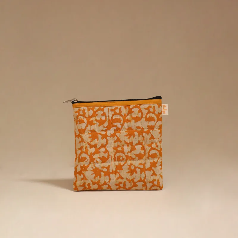 Yellow - Handmade Quilted Utility Pouch 32 sold by Itokri