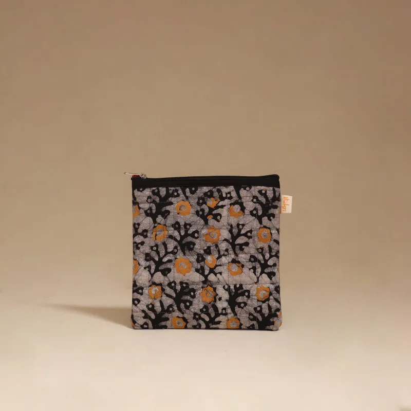 Black - Handmade Quilted Utility Pouch 25 sold by Itokri