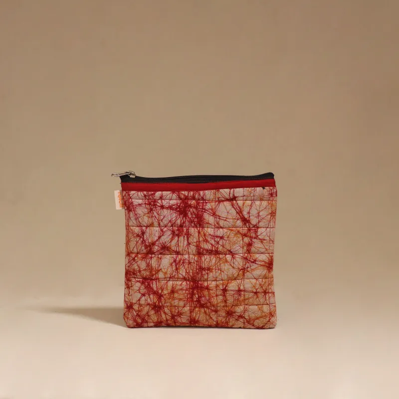 Red - Handmade Quilted Utility Pouch 08 sold by Itokri