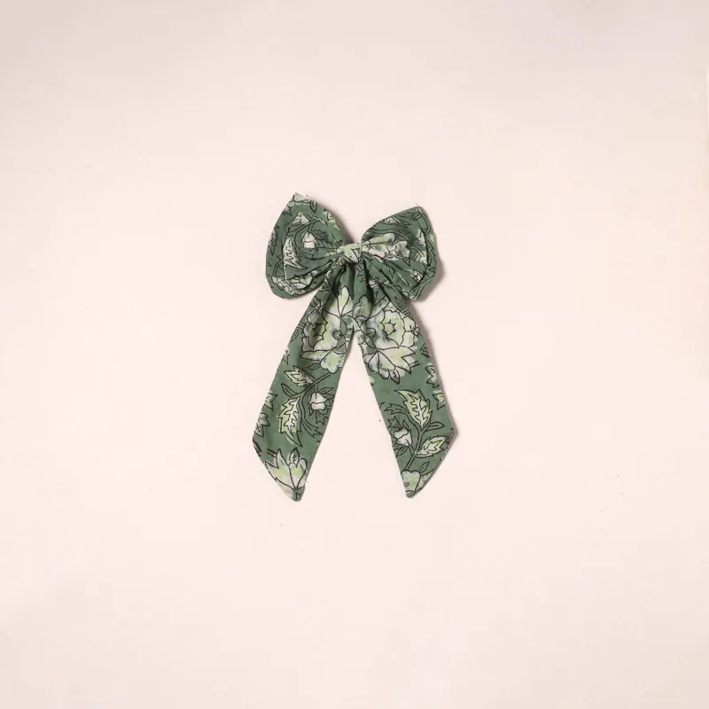 Green - Handmade Women's Bow Hair Clip 43 made by Itokri