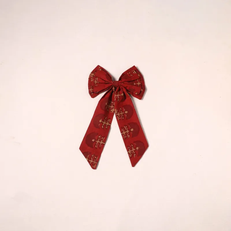Red - Handmade Women's Bow Hair Clip 23 made by Itokri