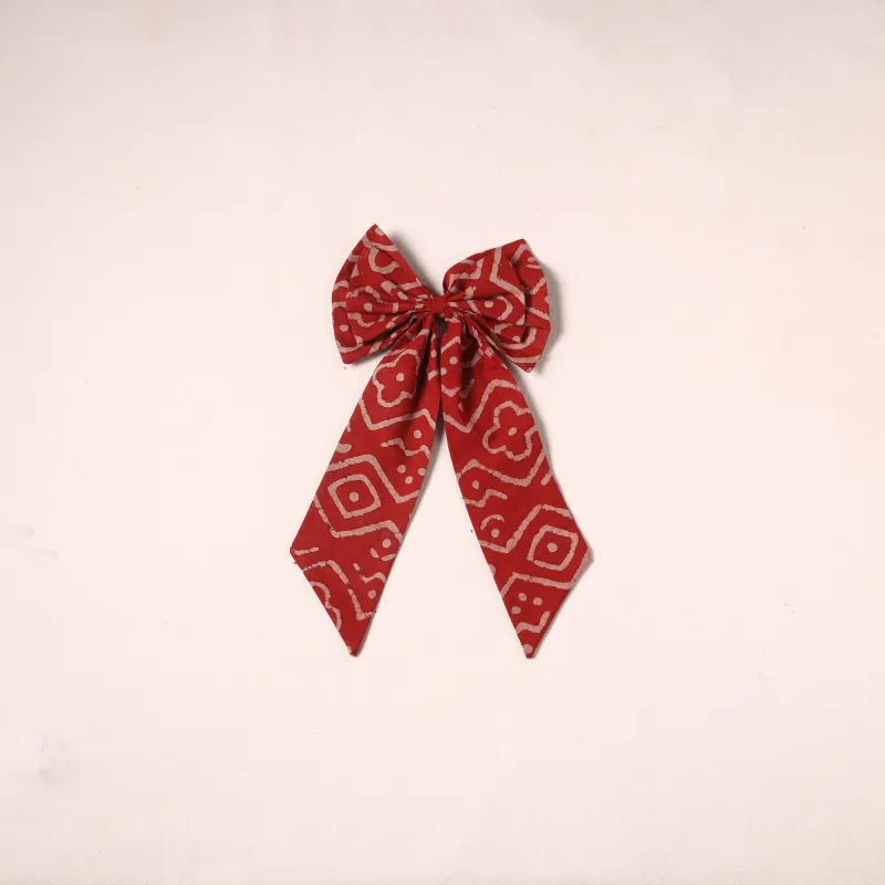 Red - Handmade Women's Bow Hair Clip 02 made by Itokri