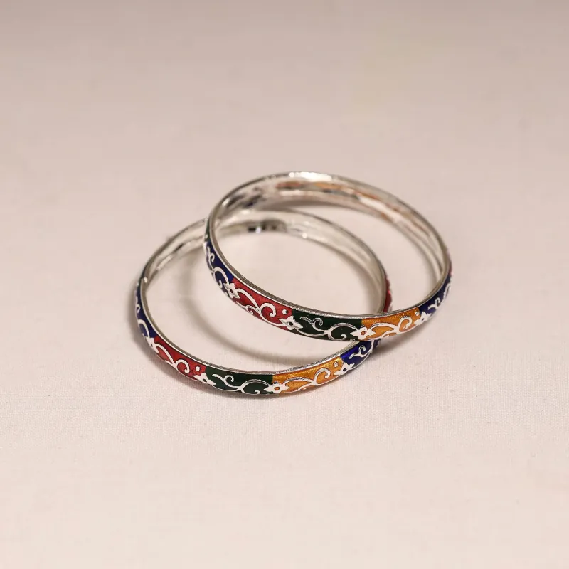 Handcrafted Paka Meenakari Bangles (Set of 2) 243 sold by Itokri